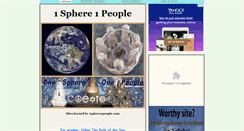 Desktop Screenshot of 1sphere1people.com
